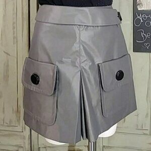 Robert Rodriguez Pocket Skirt Mini Gray Sz 2